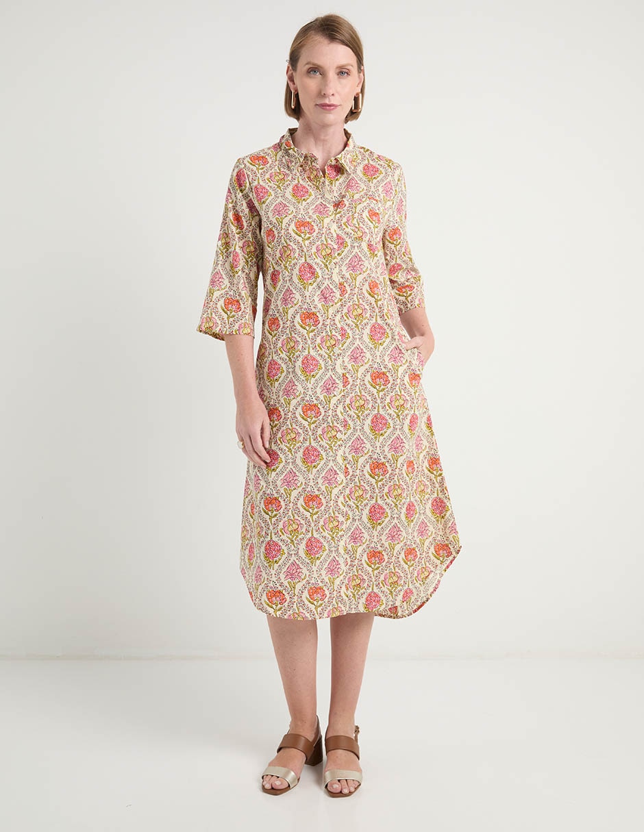 Vestido midi casual para mujer