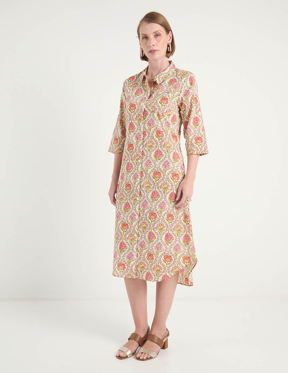 Vestido midi casual para mujer
