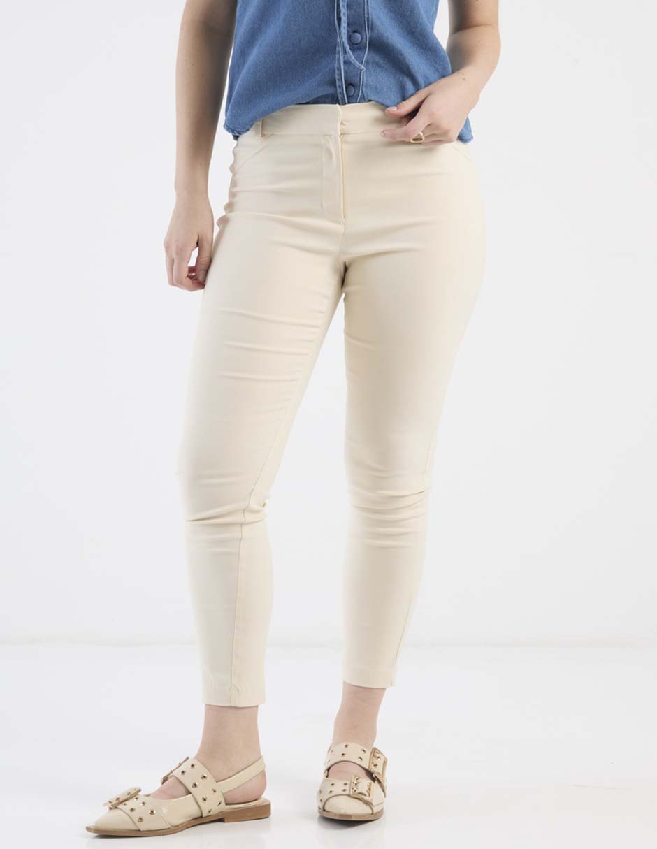 Pantalón capri skinny para mujer