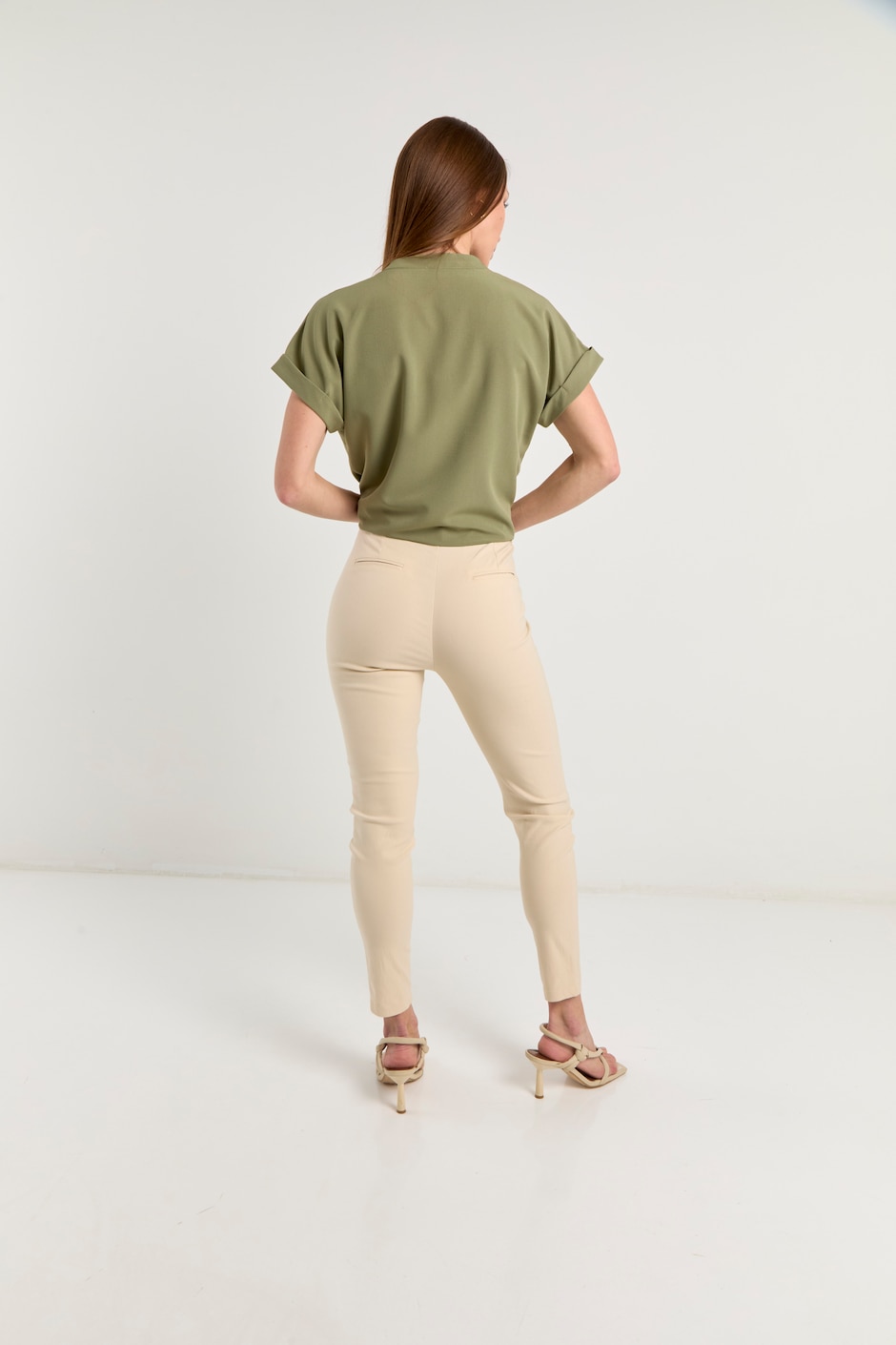 Pantalón capri skinny para mujer 6
