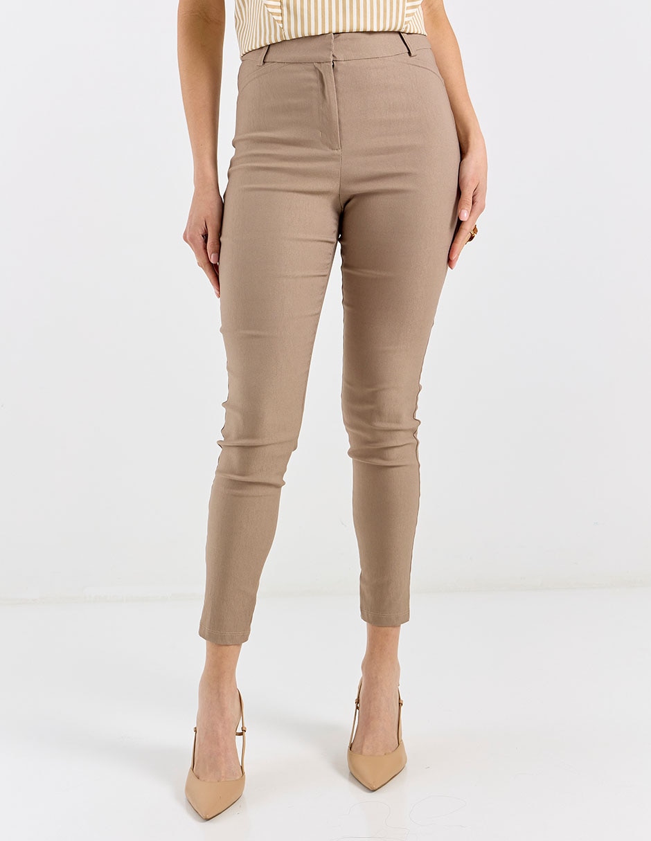 Pantalón capri skinny para mujer