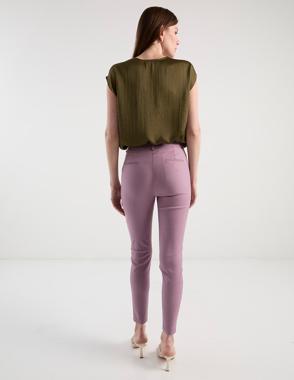 Pantalón capri Metropolis skinny para mujer