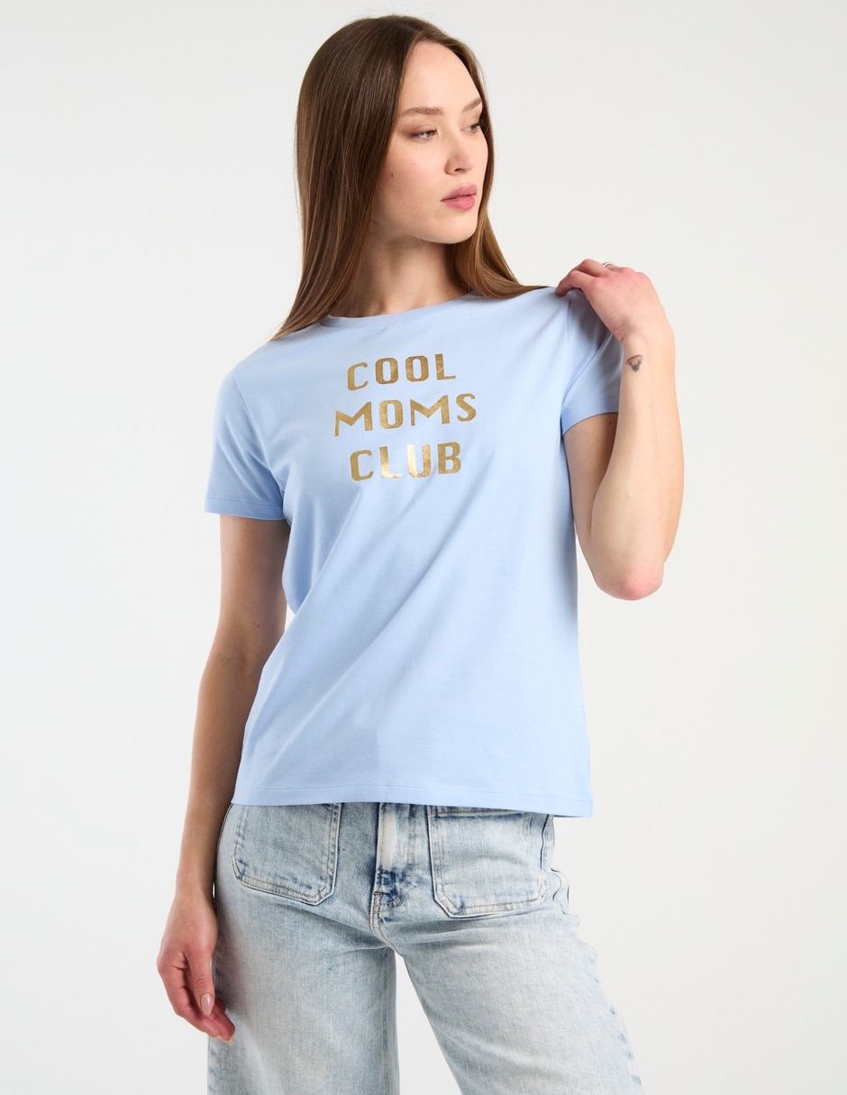 Playera manga corta cuello redondo para mujer Playera manga corta cuello redondo para mujer