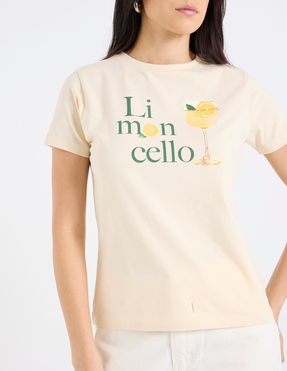 Playera manga corta cuello redondo para mujer 4