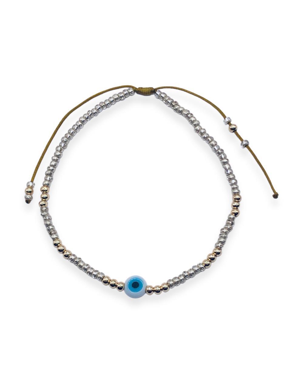 Pulsera acabado baño de oro 14 K