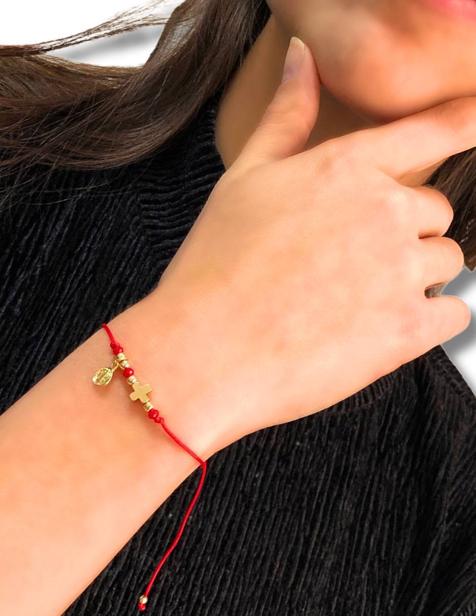 Pulsera acabado baño de oro 14 K