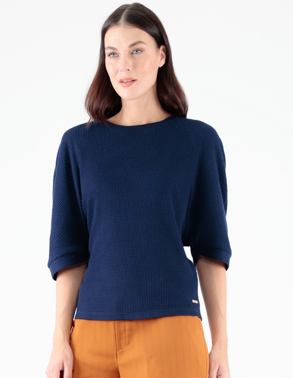 Blusa manga al codo para mujer 1