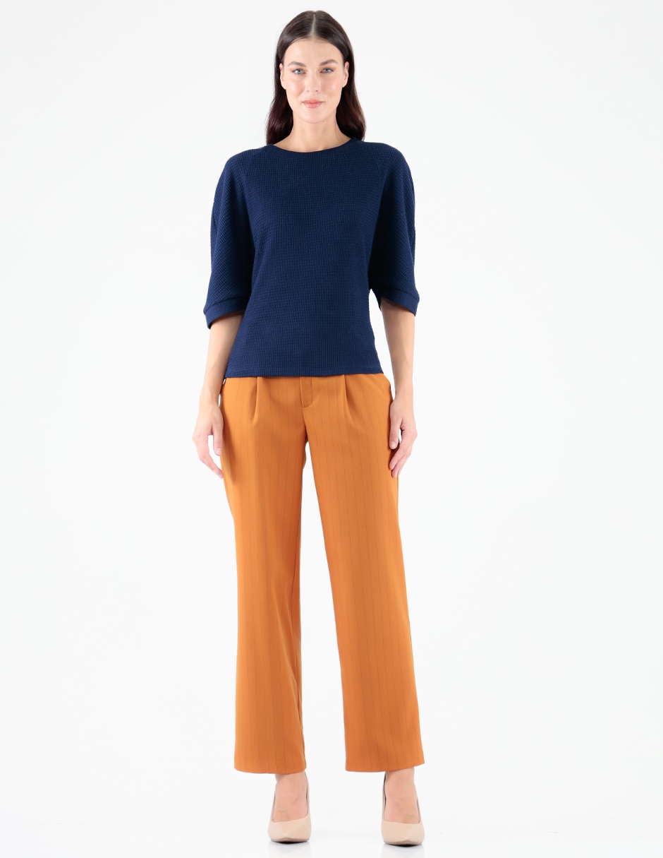 Blusa manga al codo para mujer 6