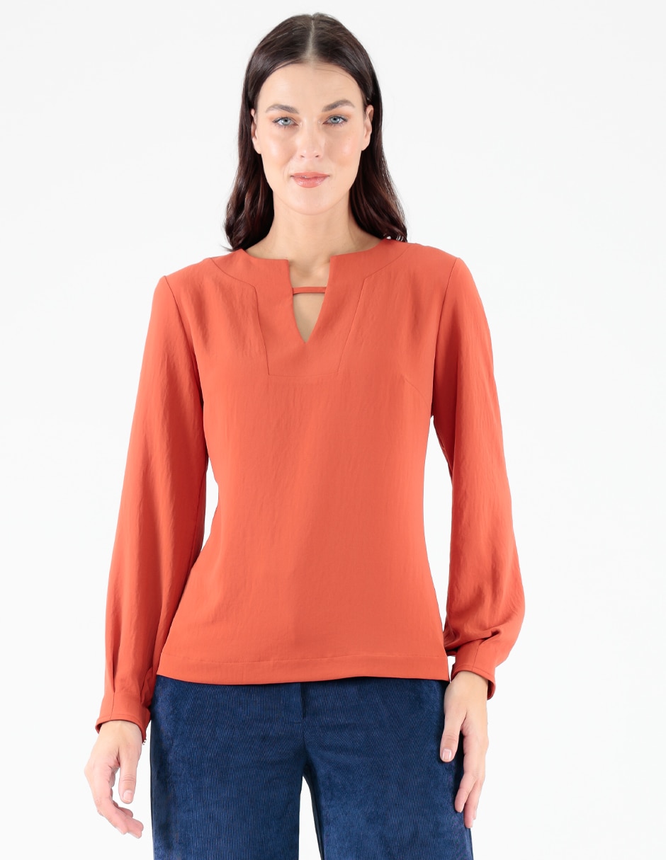 Blusa manga larga para mujer 1