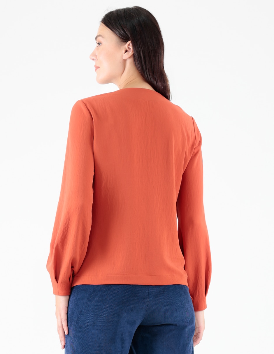 Blusa manga larga para mujer 5