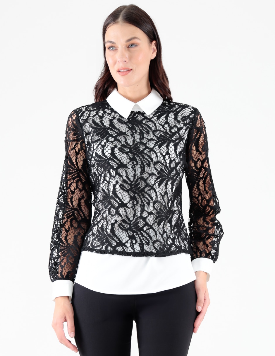 Blusa manga larga para mujer 1