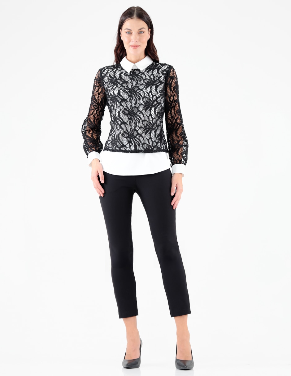 Blusa manga larga para mujer 6
