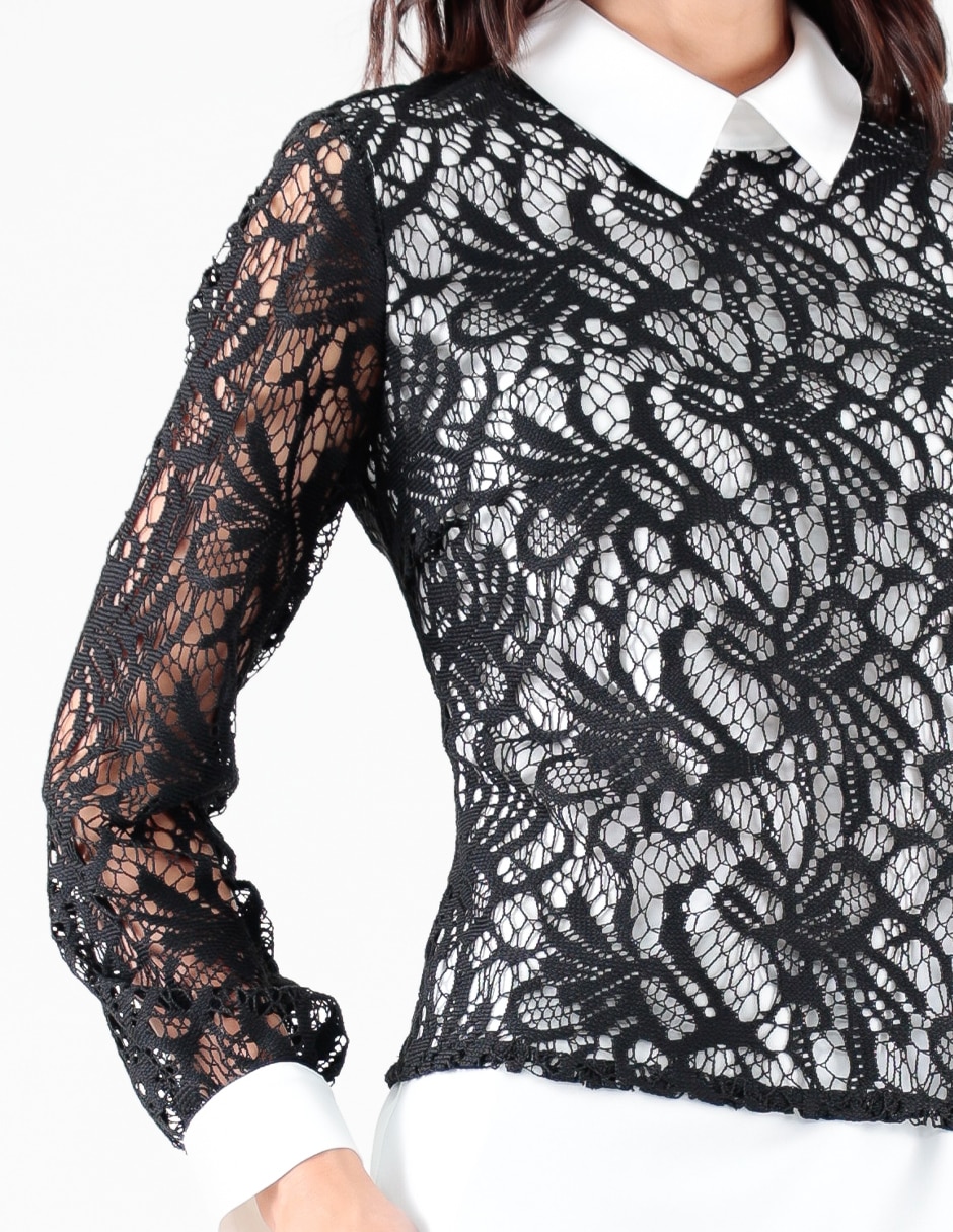 Blusa manga larga para mujer 7