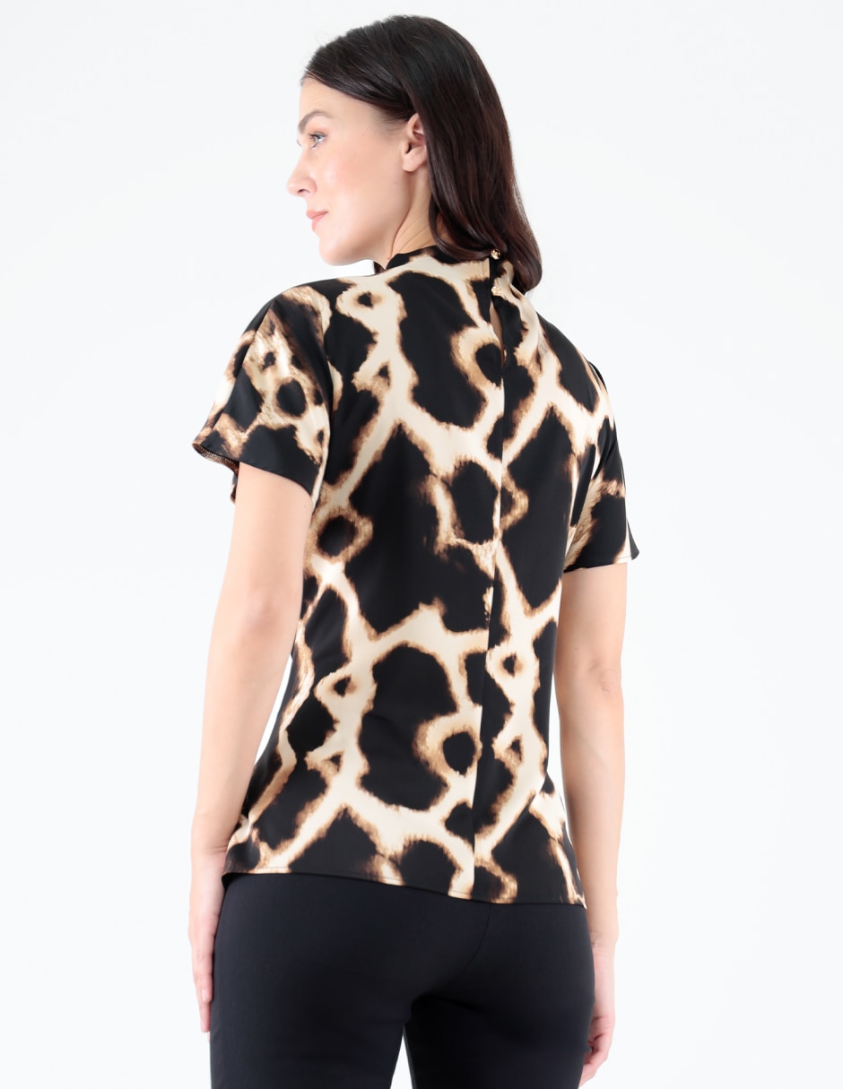 Blusa manga corta para mujer 5