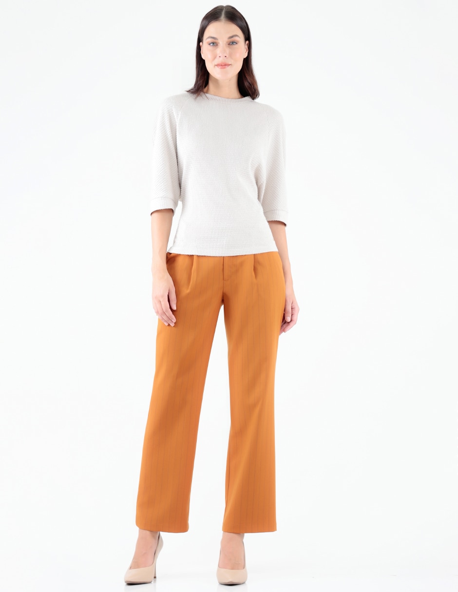 Blusa Pierre Cardin manga al codo para mujer