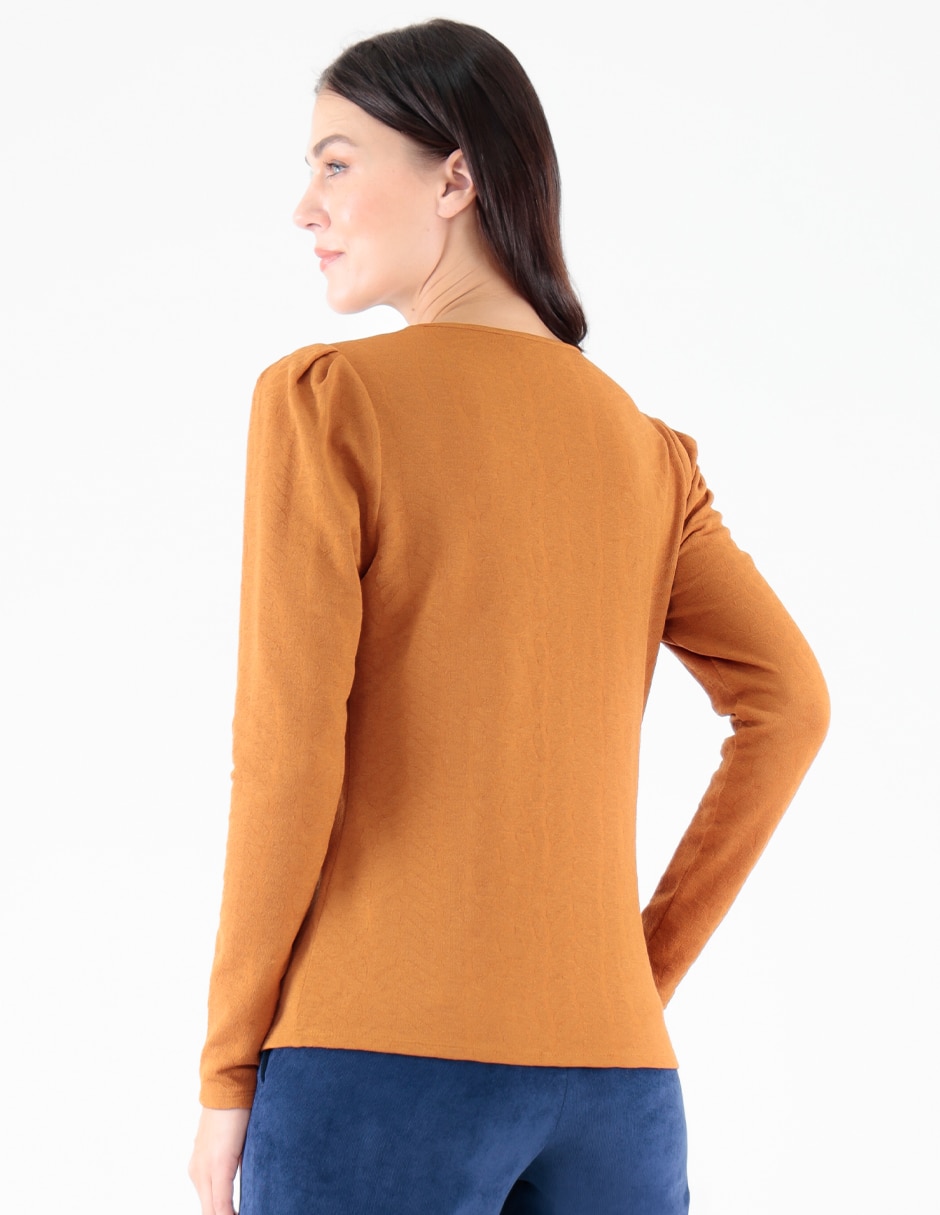Blusa manga larga para mujer 5