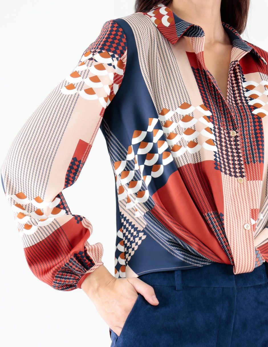 Blusa manga larga para mujer 7