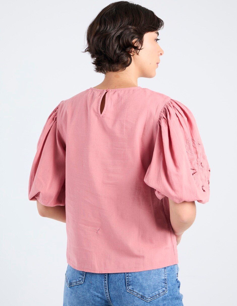 Blusa manga corta para mujer 6