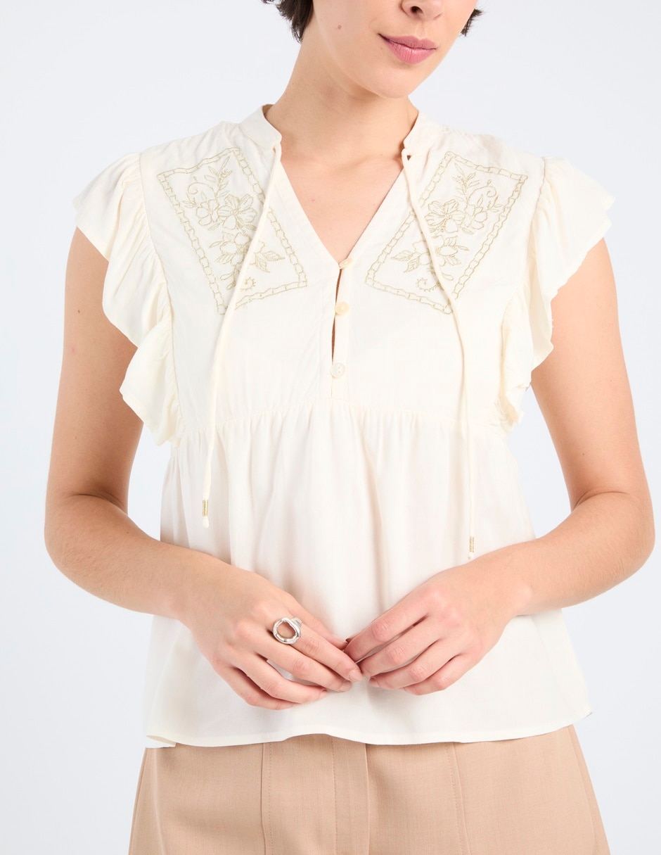 Blusa manga corta para mujer 2