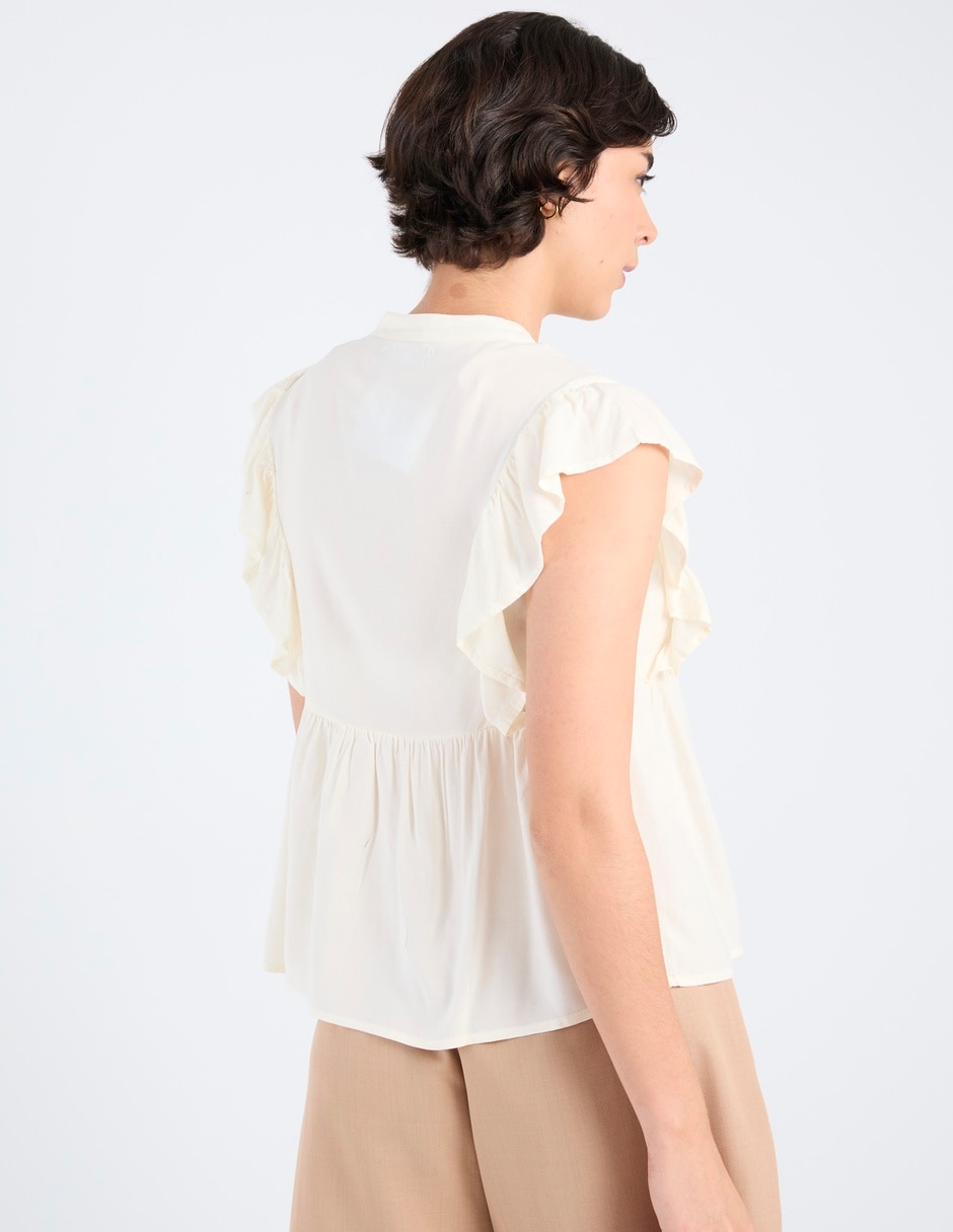 Blusa manga corta para mujer 6