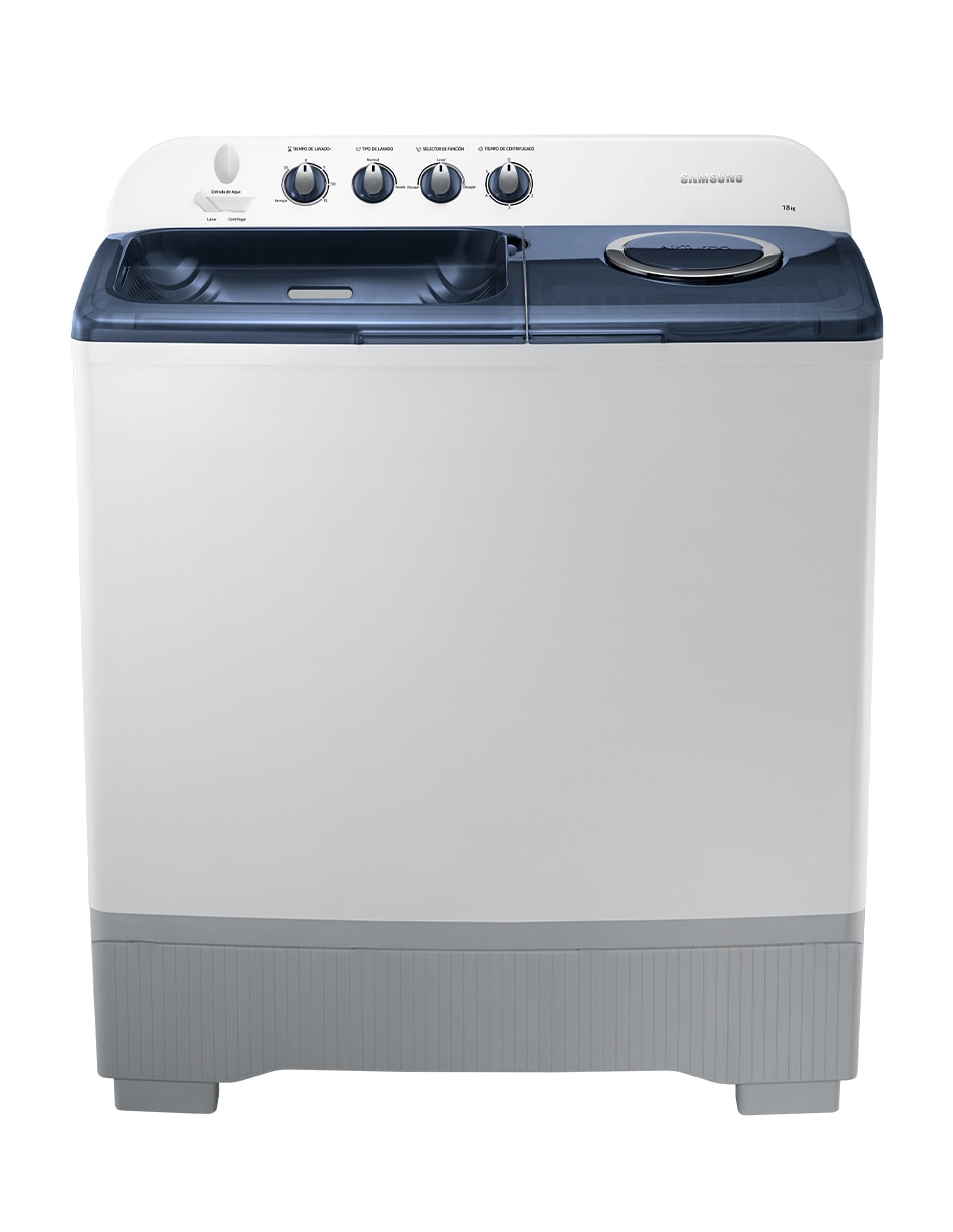 Lavadora Samsung 18 kg semiautomática carga superior wt18k5200mb/ax