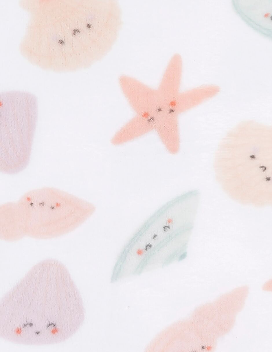 Cobertor  Seashells estampado infantil 2