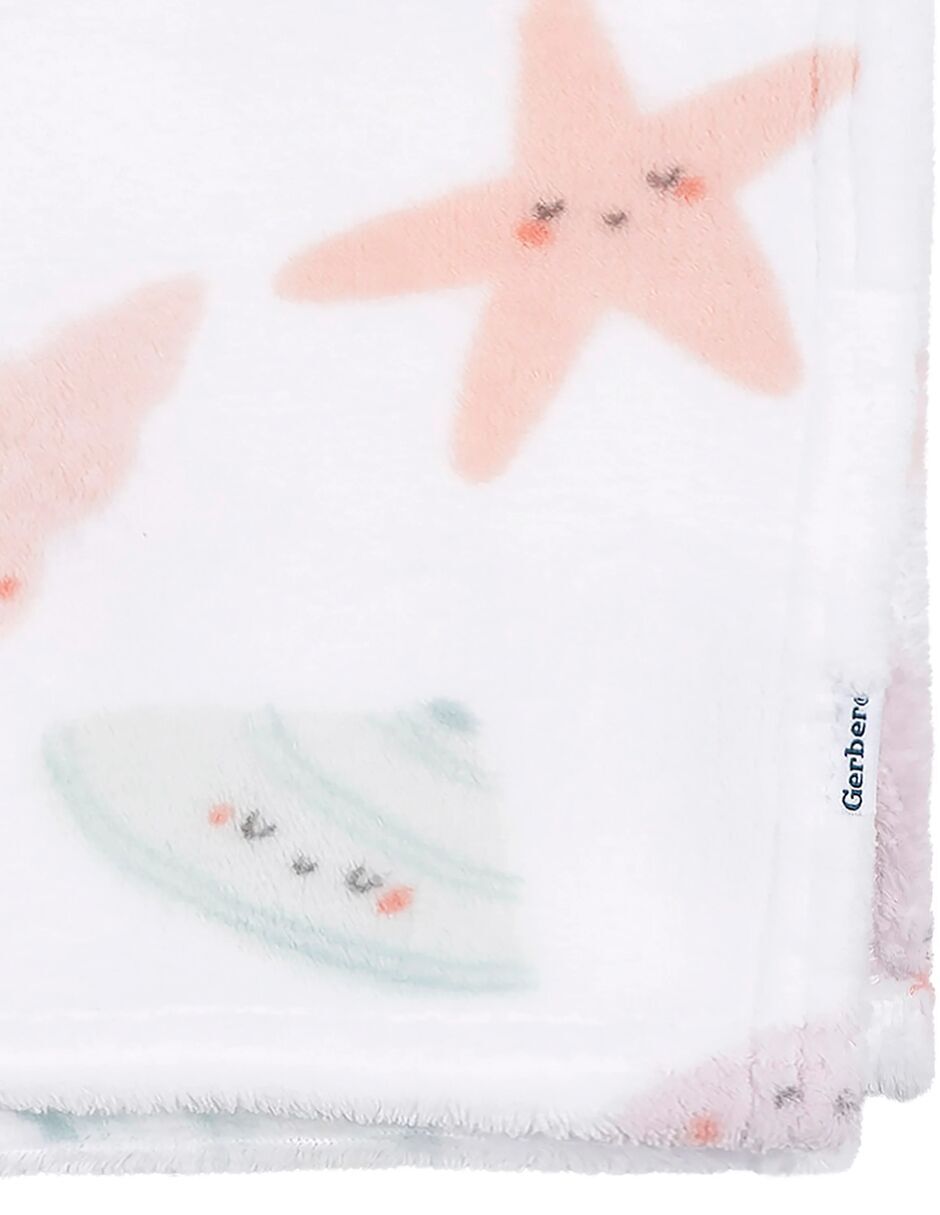 Cobertor  Seashells estampado infantil 3