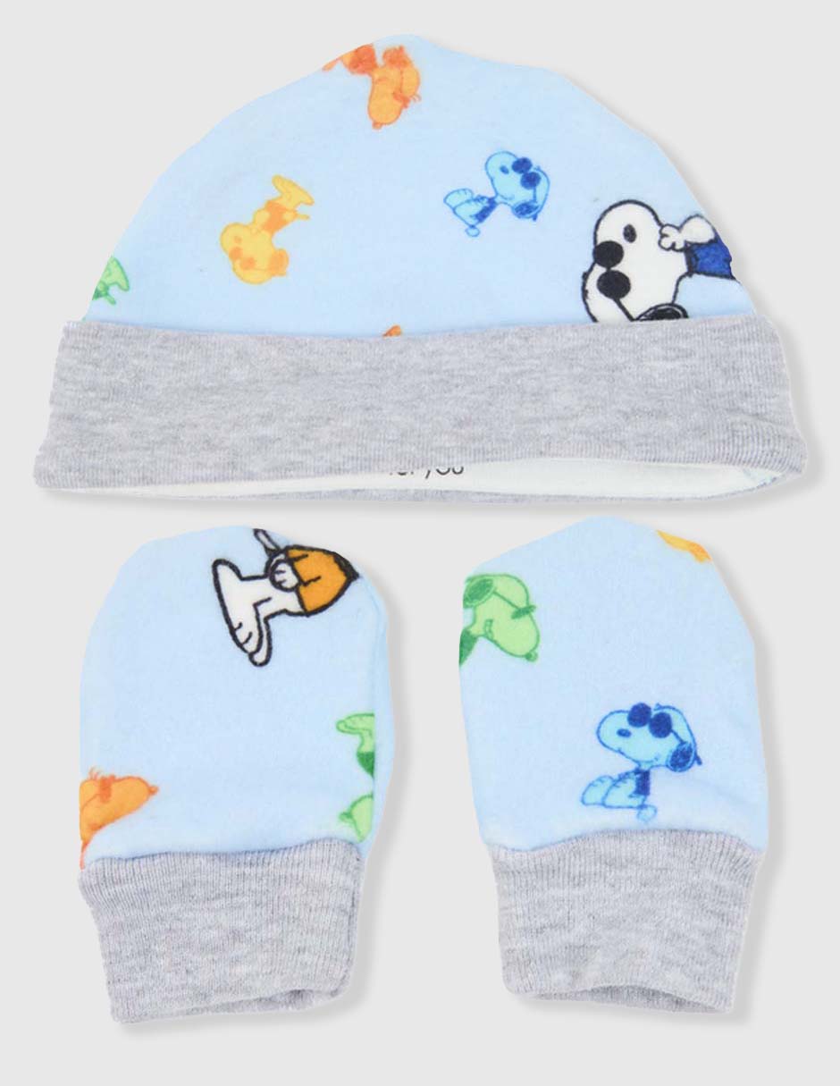 Set gorro - guantes bebé unisex 2