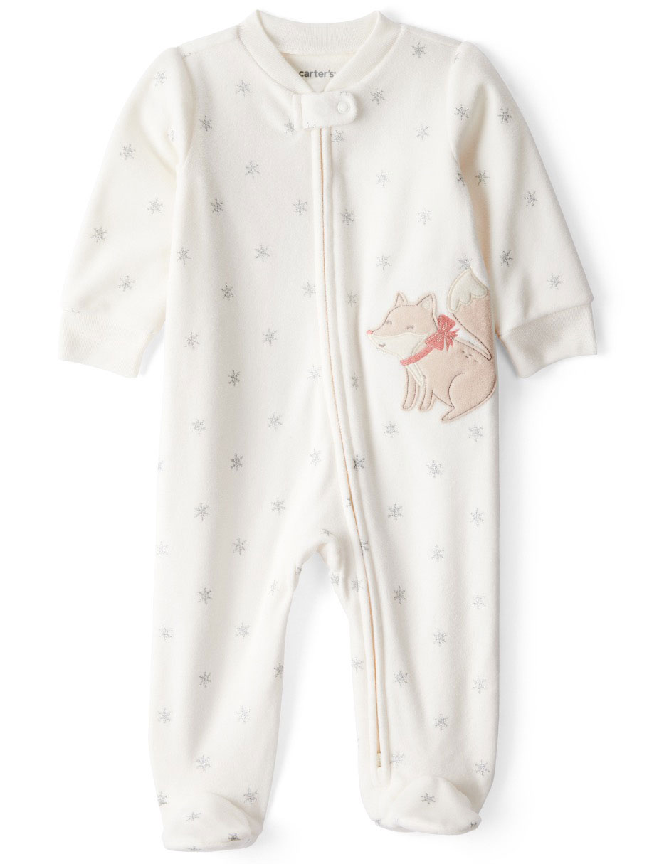 Mameluco de polar fleece para bebé niña Mameluco de polar fleece para bebé niña