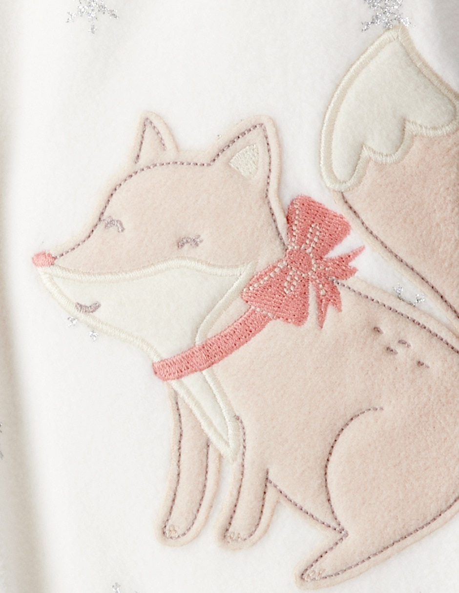 Mameluco de polar fleece para bebé niña 4