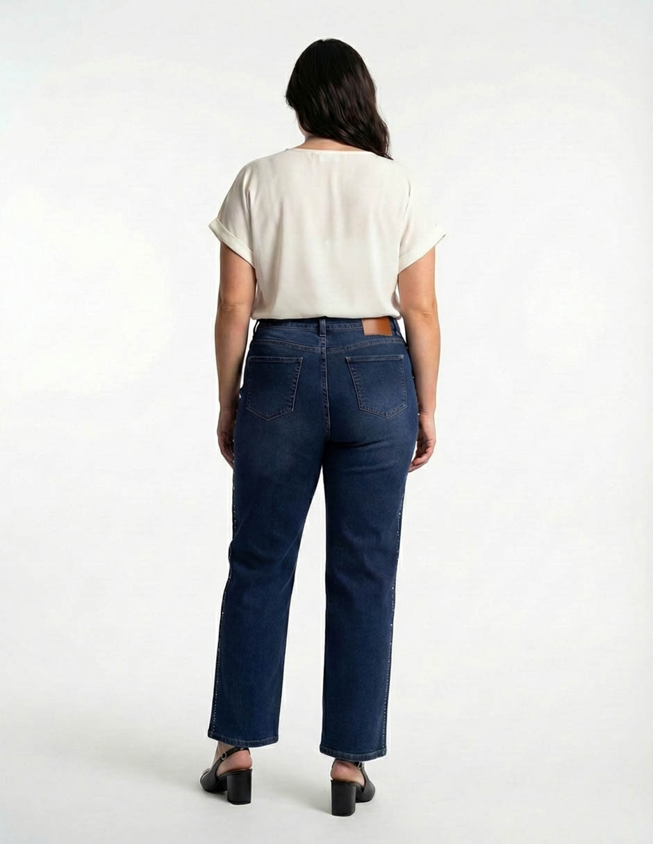 Jeans straight para mujer 5