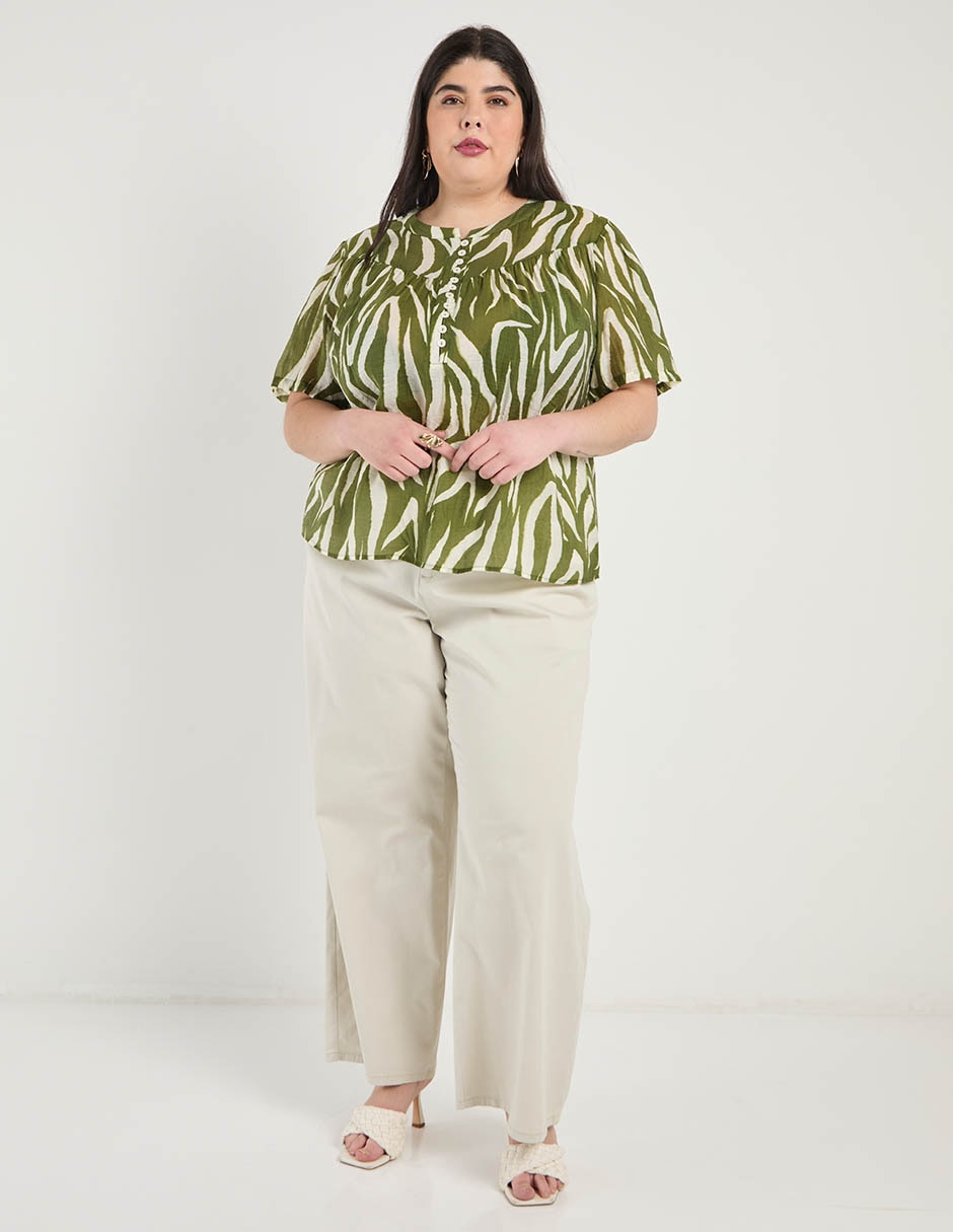 Pantalón amplio para mujer 4