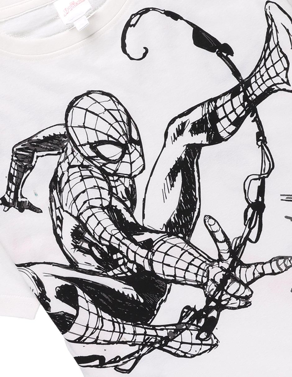 Playera Marvel Dtr Spider-Man manga corta para niño