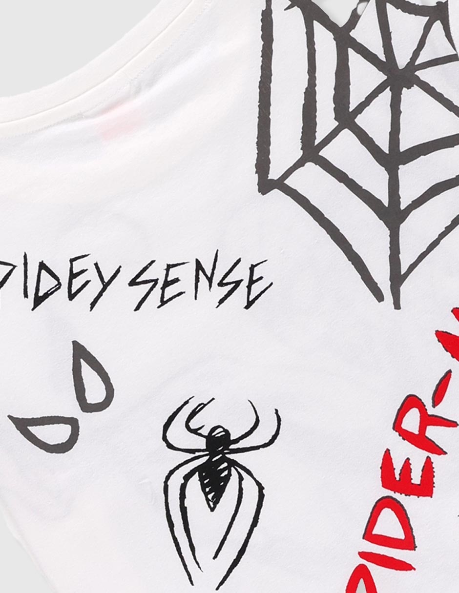 Playera Marvel Dtr Spider-Man manga corta para niño