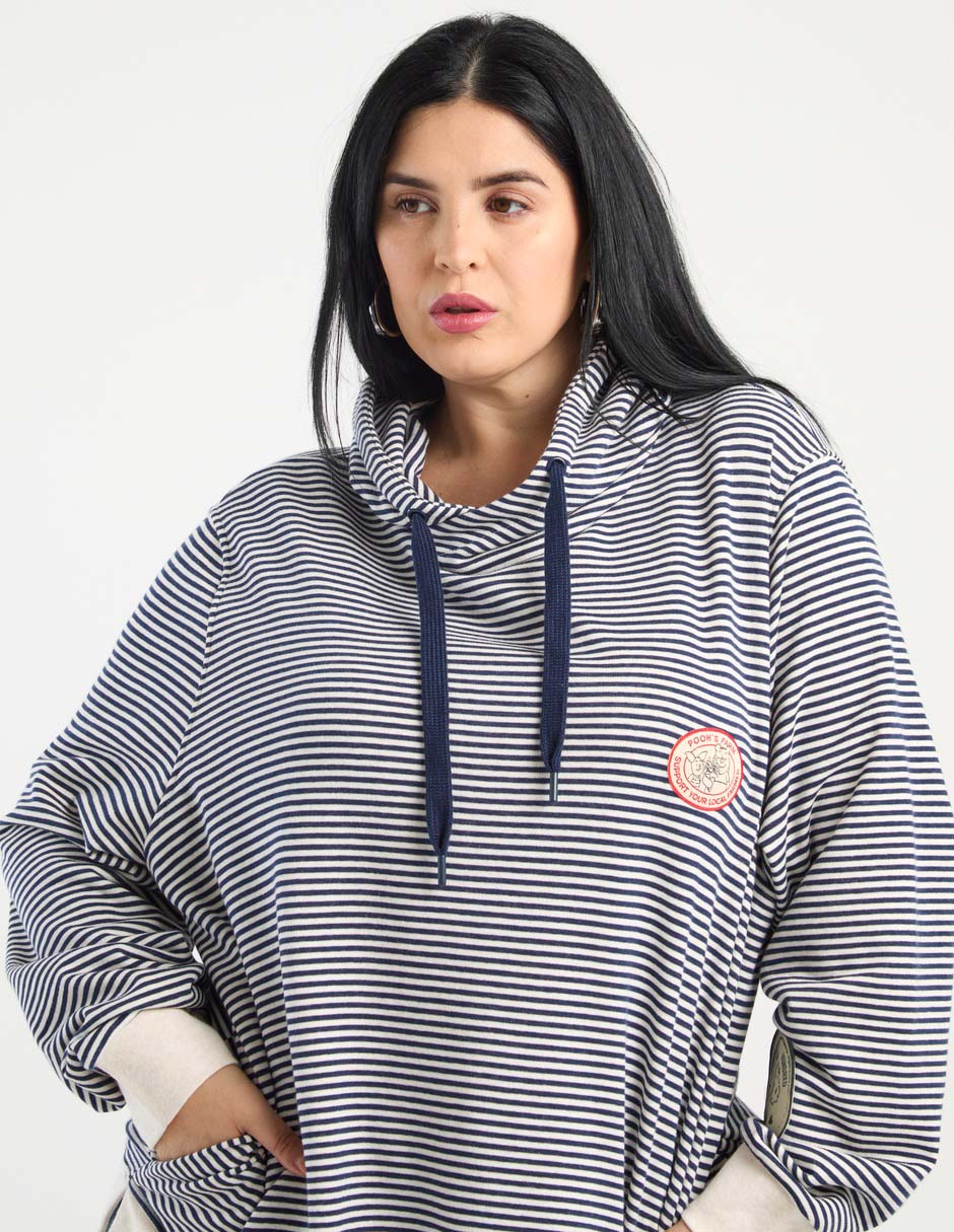 Sudadera con capucha y bolsa para mujer 2