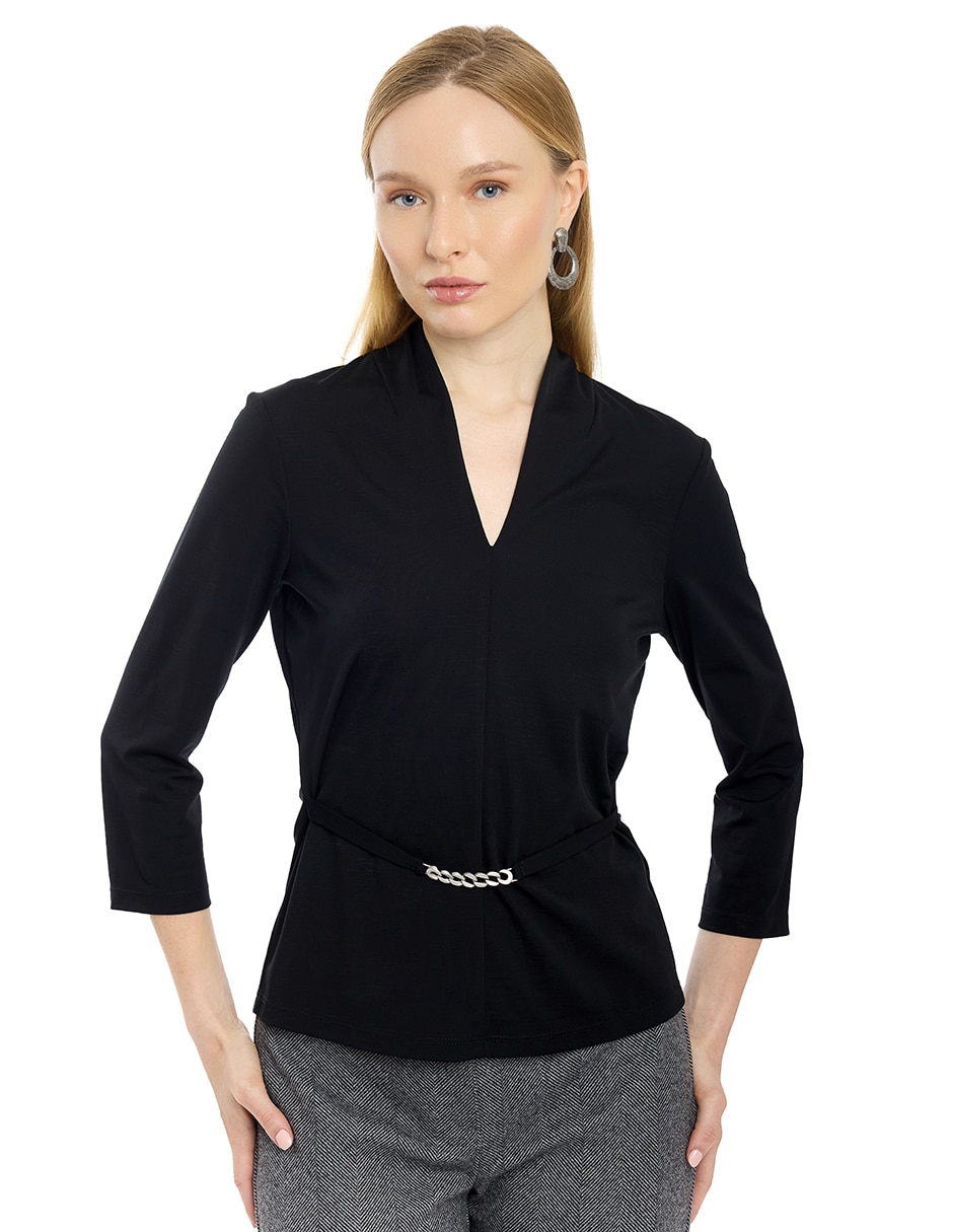Blusa Alexis manga 3/4 para mujer