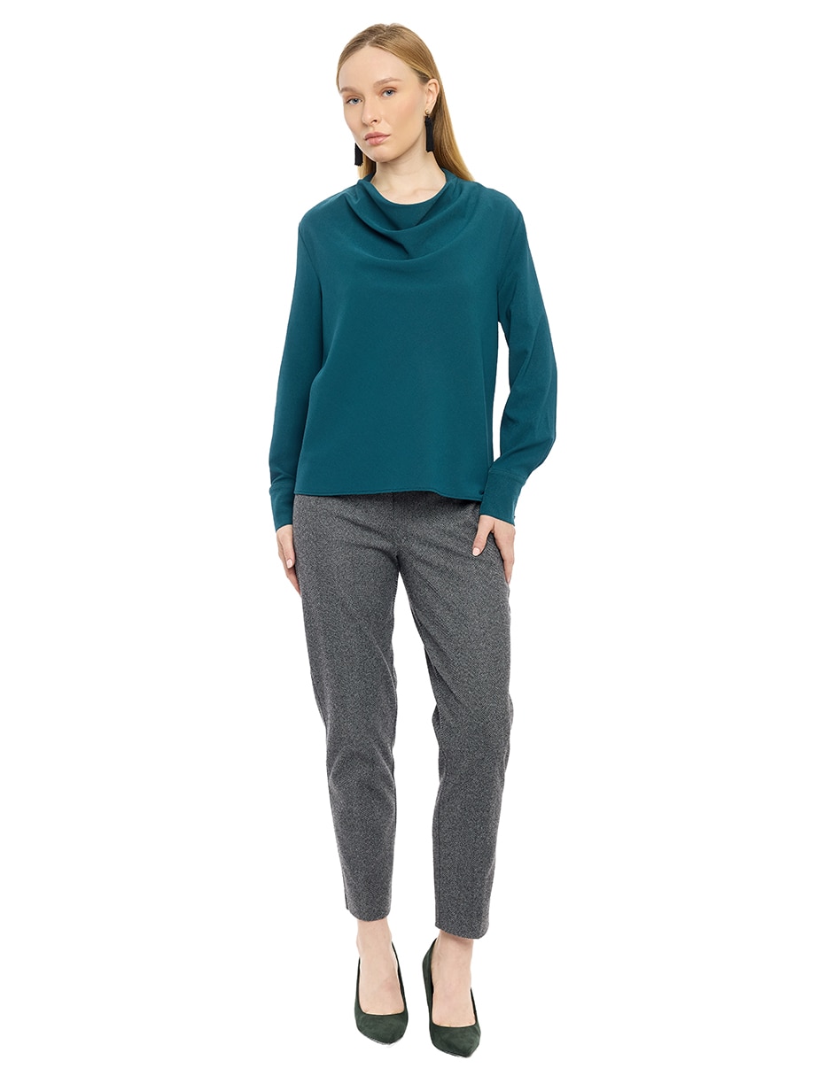Blusa manga larga para mujer 7