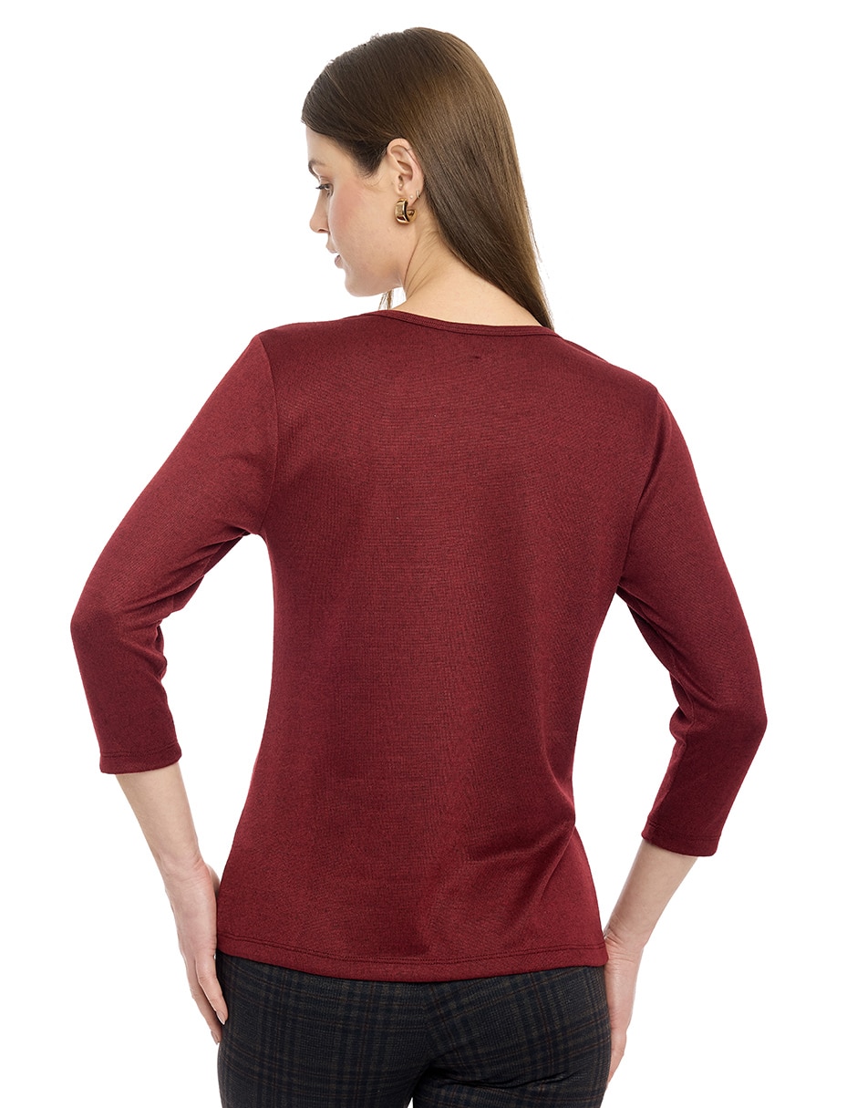 Blusa manga 3/4 para mujer 5
