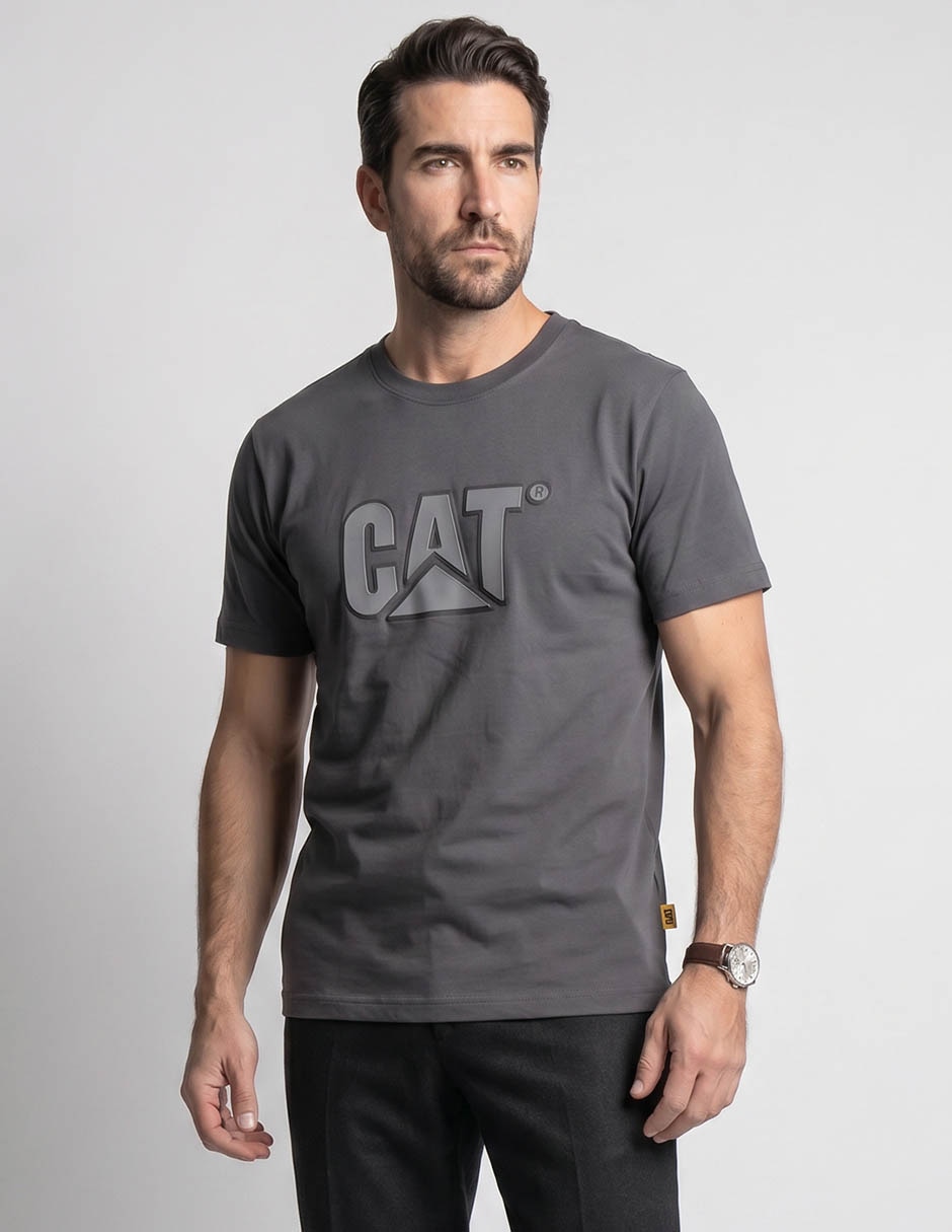 Playera Caterpillar Fw25 cuello redondo para hombre