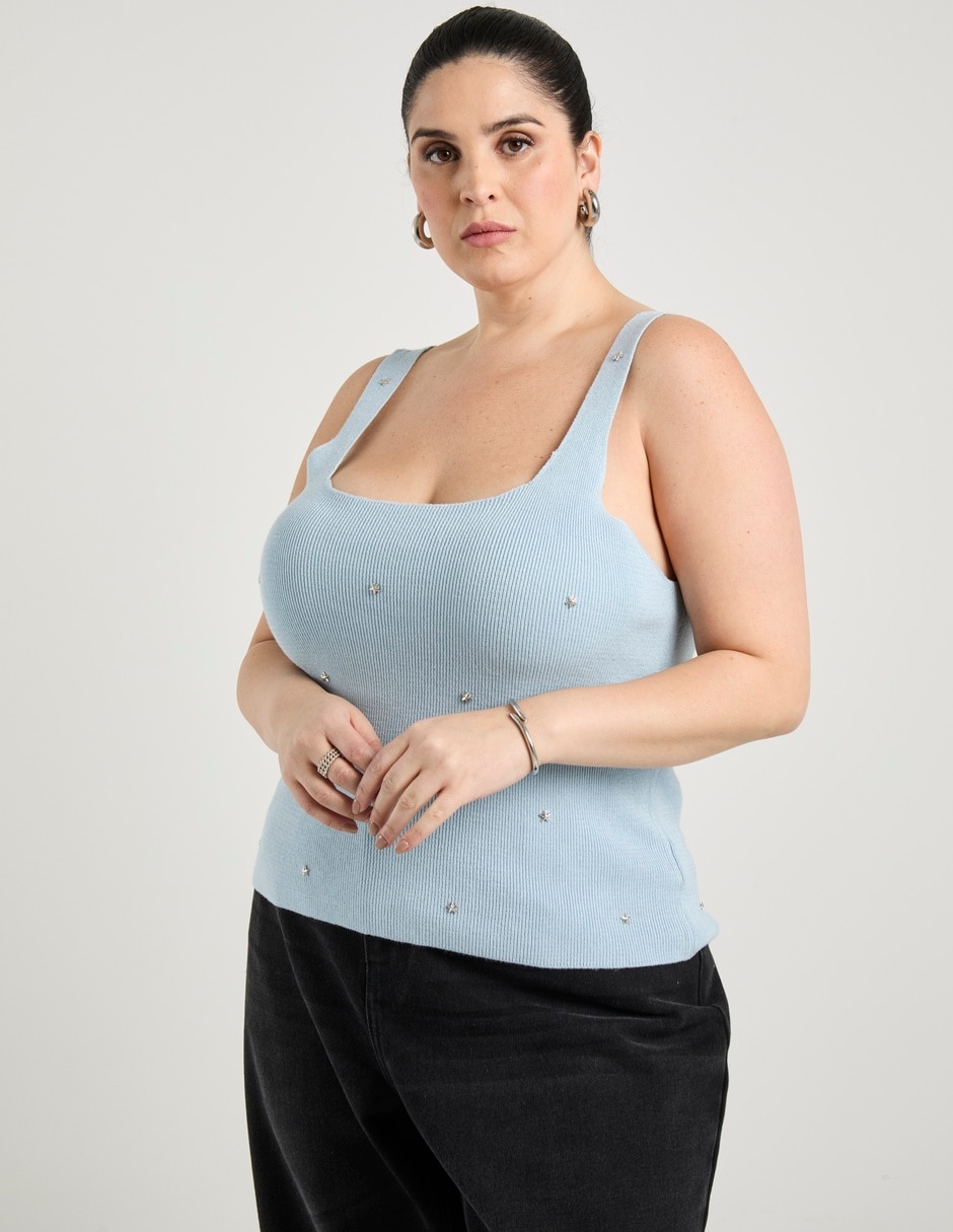 Blusa de tirantes Contempo Plus para mujer
