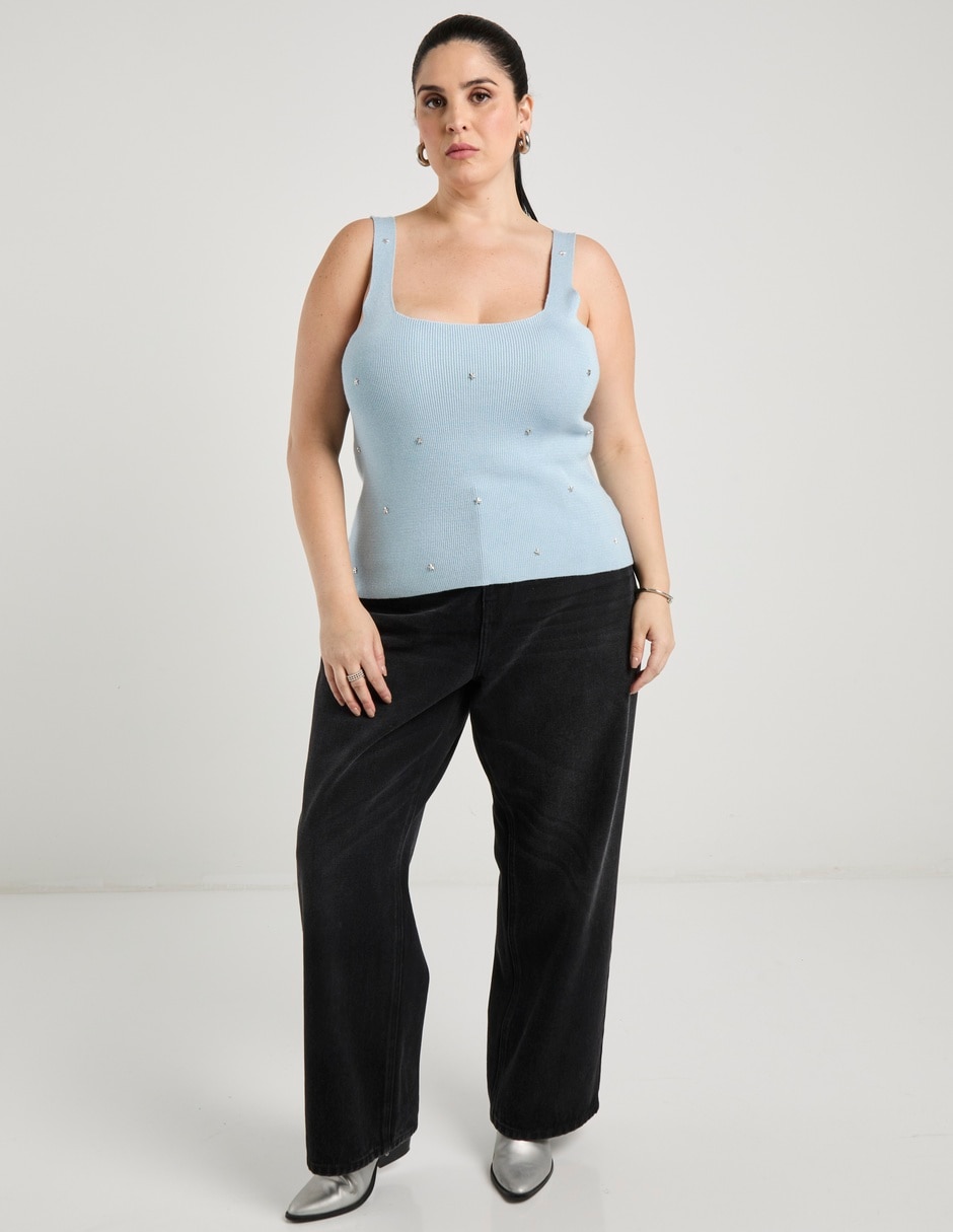 Blusa de tirantes Contempo Plus para mujer
