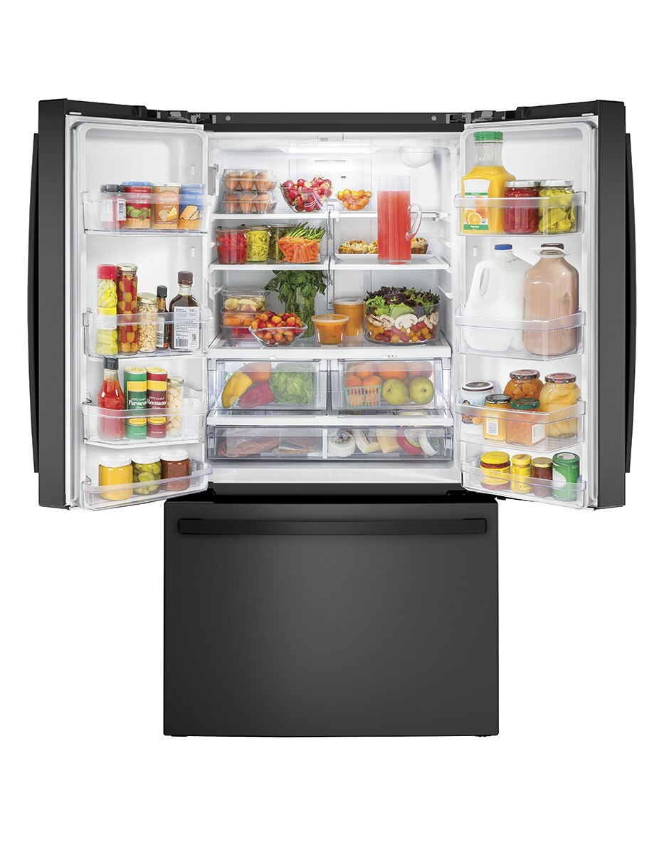 Refrirador bottom mount 22 pies cúbicos con fábrica de hielo PWN22JBWCKB 7