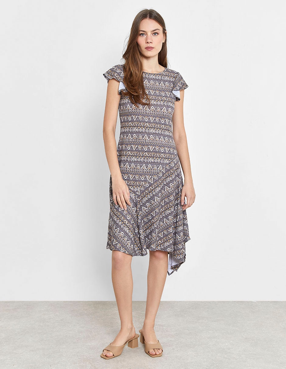 Vestido a la rodilla casual para mujer