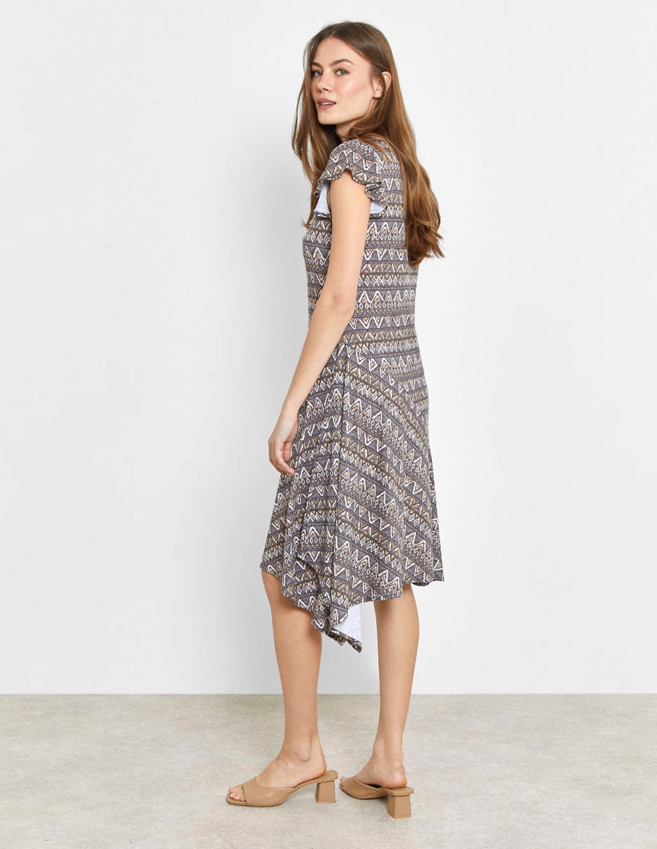 Vestido a la rodilla casual para mujer