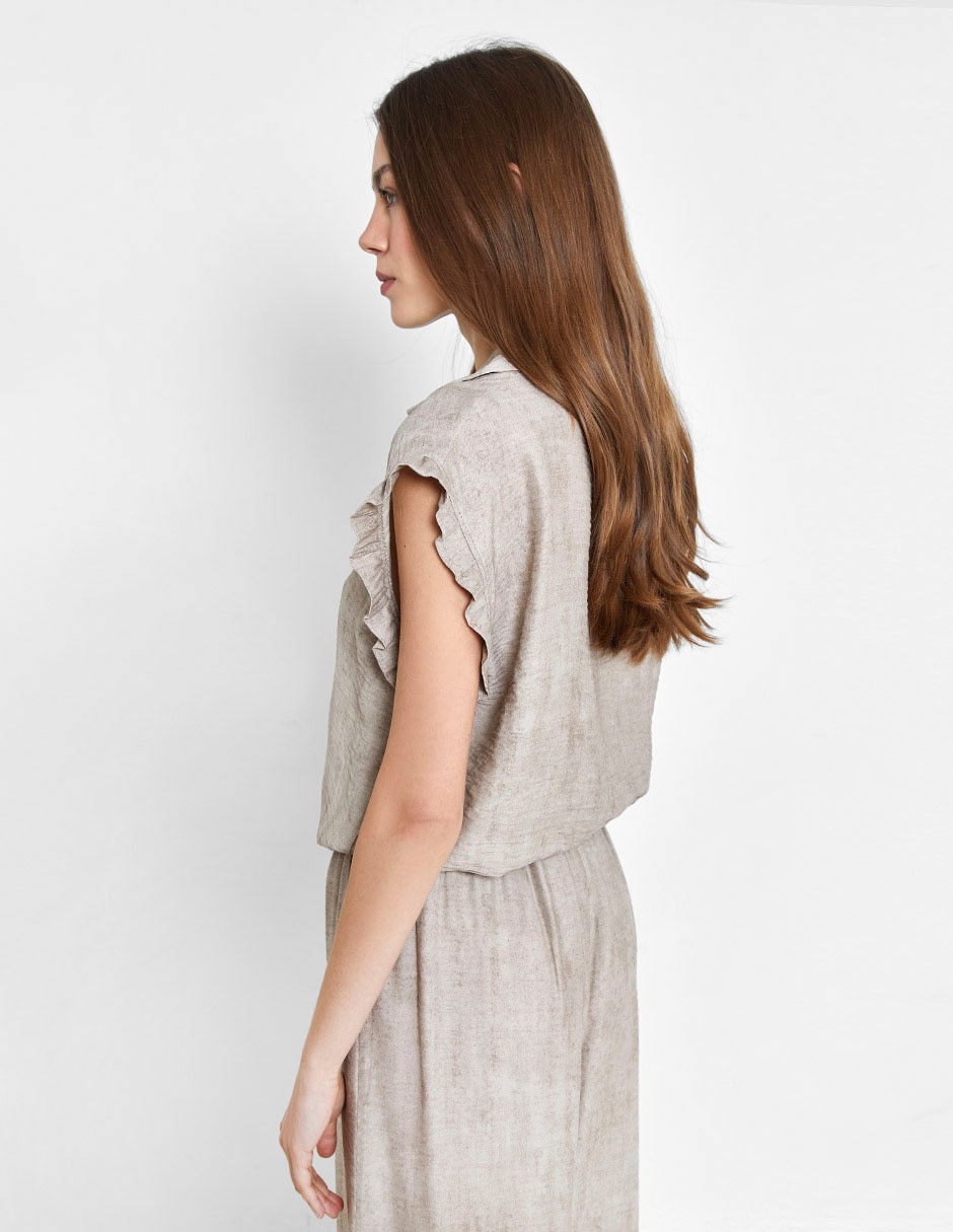 Blusa manga corta para mujer 5