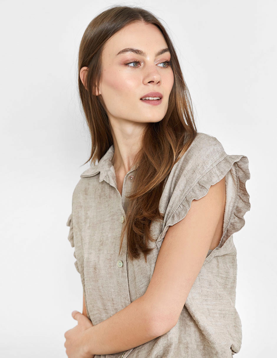 Blusa manga corta para mujer 6