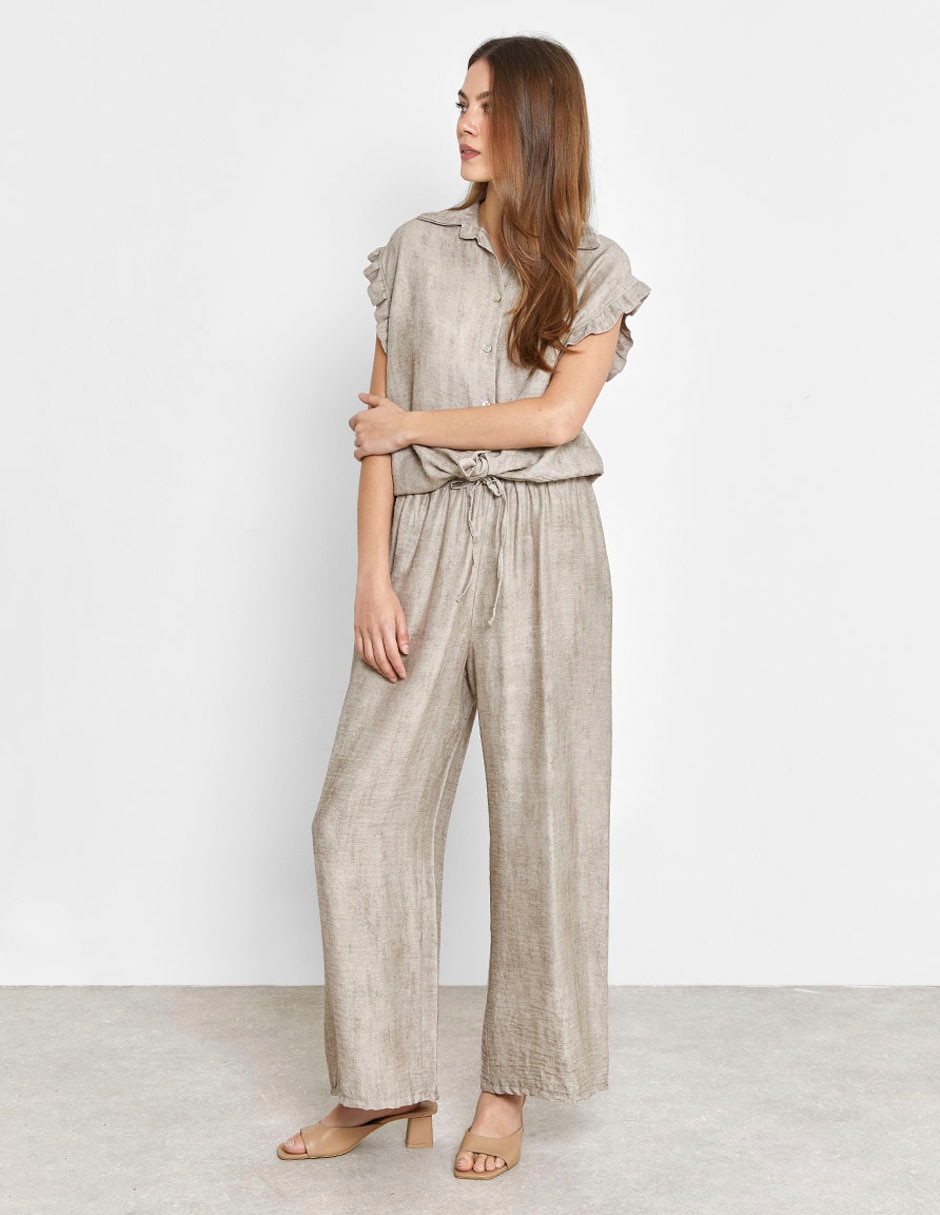 Pantalón amplio para mujer 4