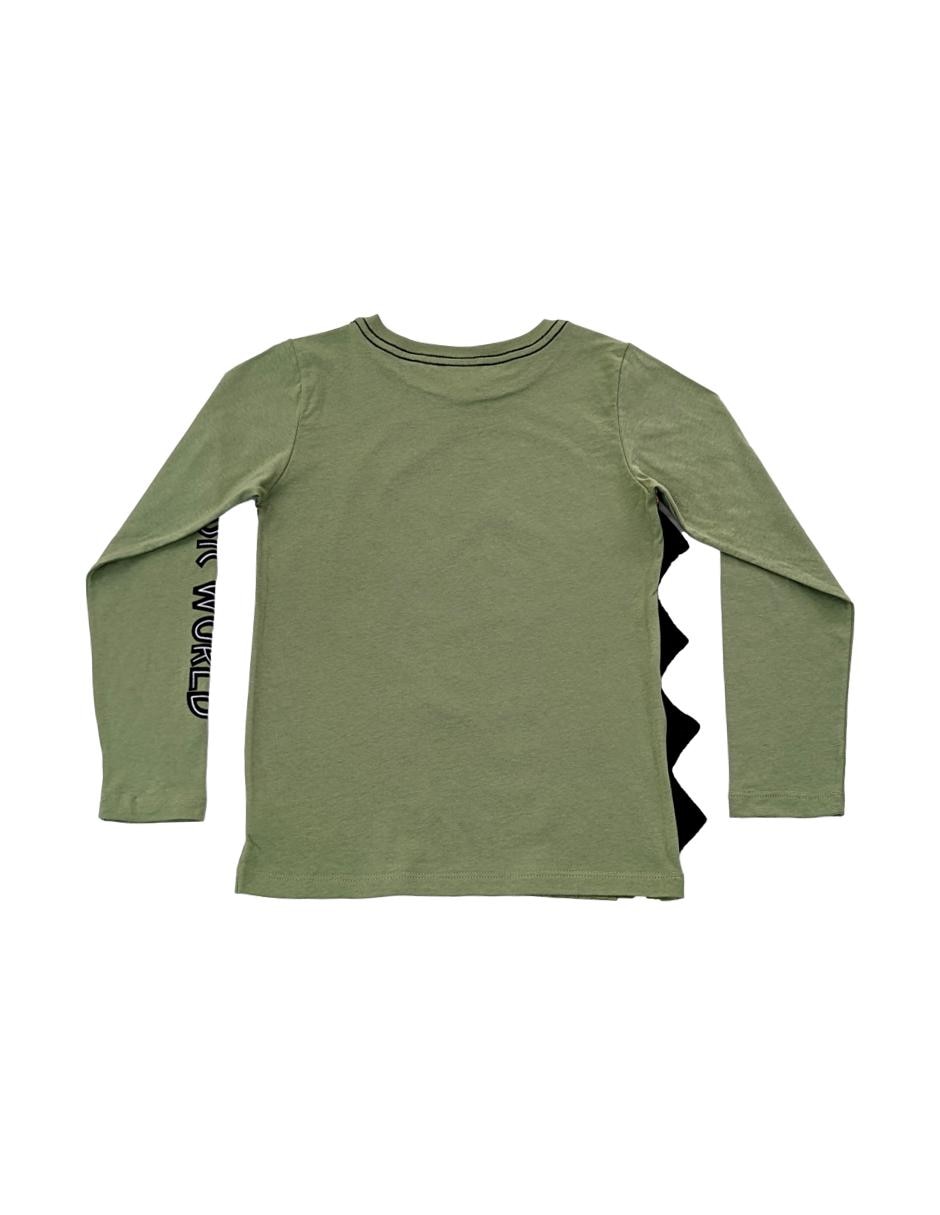 Playera Jurassic World manga larga para niño 5