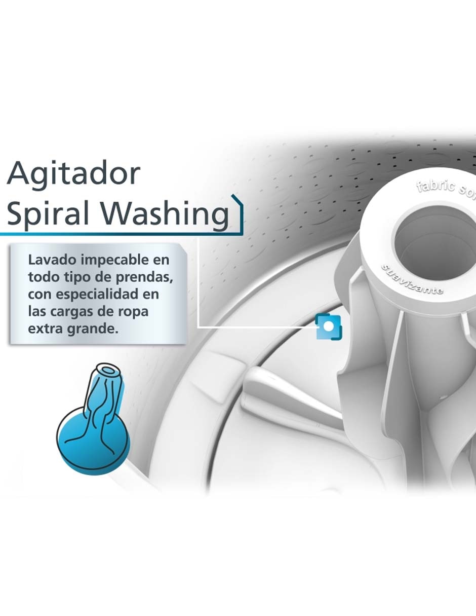 Lavadora 22 Kg automática carga superior LMA72215WDAB0