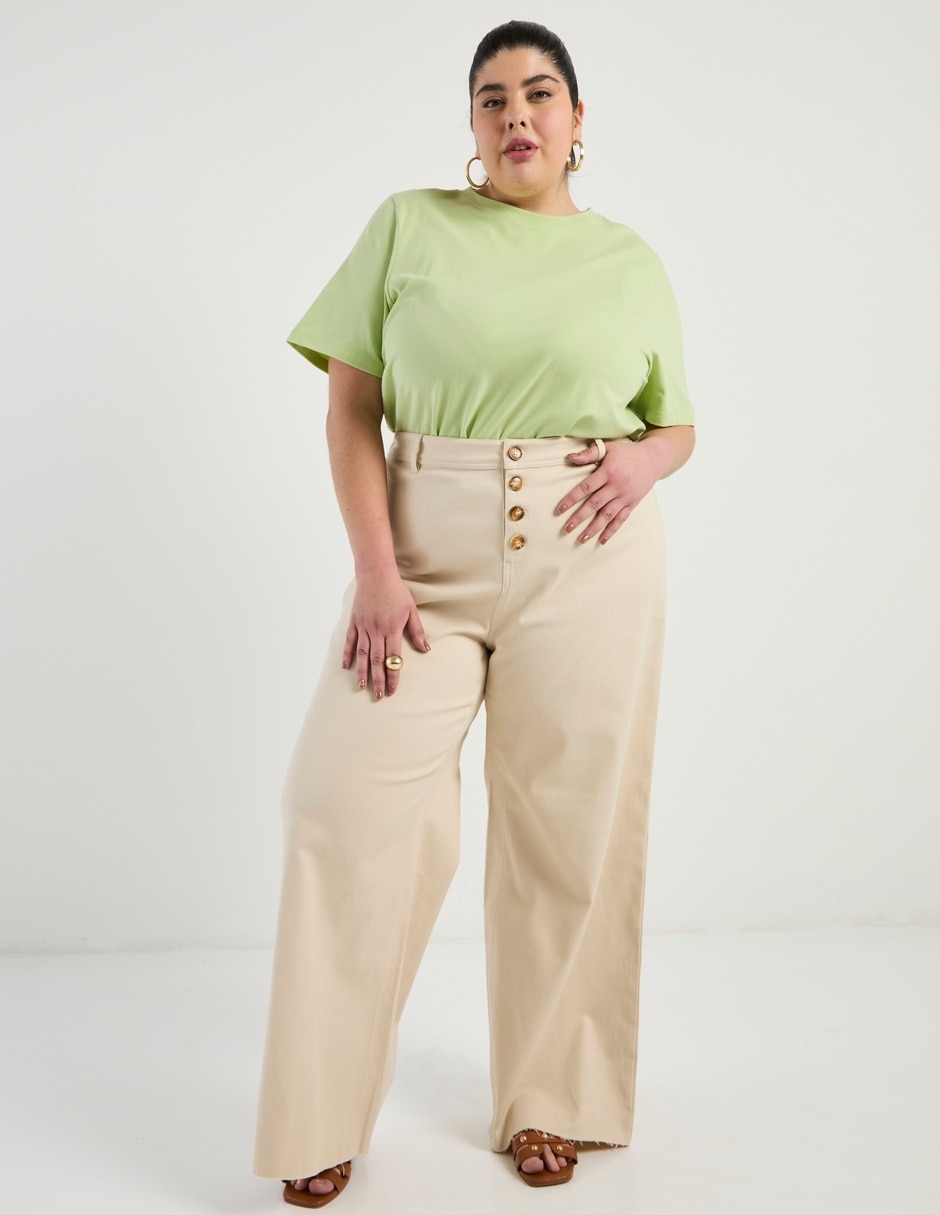 Jeans amplio cintura Weekend Plus para mujer
